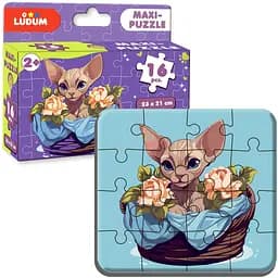 Набір настільних ігор Ludum 2 в 1 Котик 2 + Песик 2 максі-пазли (ME5032-10) - мініатюра 2