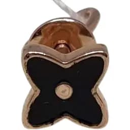 Золотая серьга-пуссета Favoritum с эмалью. 210157_1