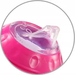 Поїлка-непроливайка з м'яким носиком BabyOno Natural nursing рожева 3+ 180 мл (1456/02) - мініатюра 4