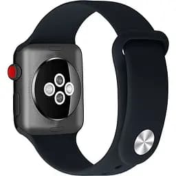 Ремінець Uwatch Silicone Strap for Apple Watch 42/44 mm Blue Cobalt - мініатюра 2