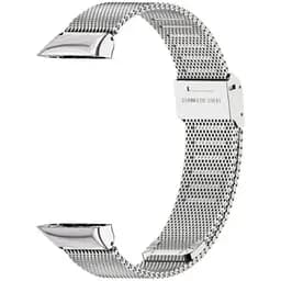 Миланский металлический ремешок Mijobs для фитнес браслета Huawei Honor Band 6 Silver