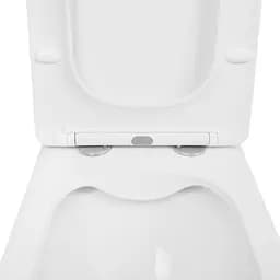 Унітаз-компакт Qtap Kalao безобідковий з сідінням Soft-close QT08221213AW - мініатюра 4
