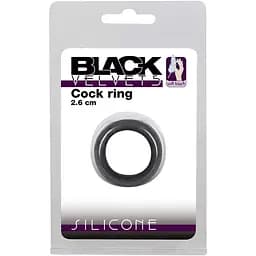 Ерекційне кільце Black Velvets Cock Ring 2.6 см чорний