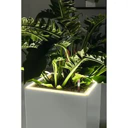Вазон Lechuza Canto Premium Low LED 40 антрацитовий металiк (13783) - мініатюра 3