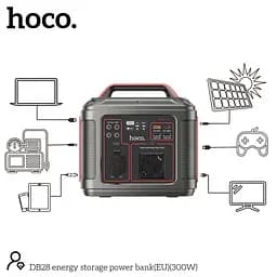Портативна зарядна станція Hoco DB28 80000mAh (300W) Серо-червона - мініатюра 9
