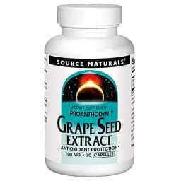 Екстракт виноградних кісточок Source Naturals Proanthodyn Grape Seed Extract 100 мг 30 пігулок
