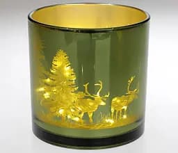 Свічник скляний Таємничий Ліс Bona 15х15 см dec0008363 - мініатюра 2