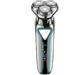 Електробритва VGR V-323 акумуляторна чоловіча бритва дисплей USB 8 Вт