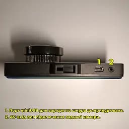Відеореєстратор Дисплей 4.0 дюйма Dual Lens на 2 камери (спереду + ззаду) - мініатюра 4