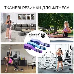 Набір тканинних резинок (3 шт.) Power system 200х3.5 см fit0011650 - мініатюра 9