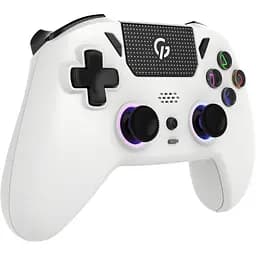Геймпад GamePro із зарядною станцією 2.4G/BT 5.1/USB (Switch/PC/PS/iOS/Android) RGB White (GPS20W) - мініатюра 2