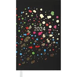 Еженедельник датирован Buromax Fancy 2024 черный (BM.2886-01)