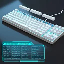 Клавіатура MageGee MK-Star Blue Switch White (6971969720268-UA) - мініатюра 7