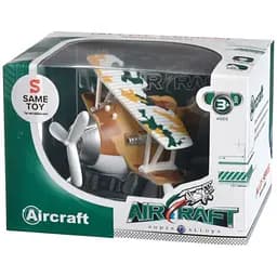 Літак металевий інерційний Same Toy Aircraft коричневий зі світлом і музикою SY8015Ut-3