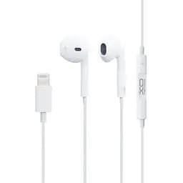 Провідні навушники для iPhone - XO EP13 білі - конектор lightning