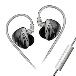 Гибридные наушники KZ Shine с настройкой звучания (Черный)
