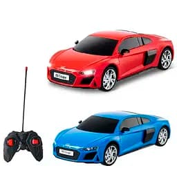 Машинка на радіокеруванні Kool Speed Audi R8 Coupe, масштаб 1:24, на батарейках, синя/червона