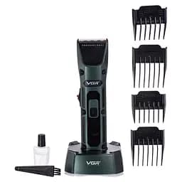 Машинка для стрижки VGR V-696 акумуляторна, зелений VGR HP-V-696