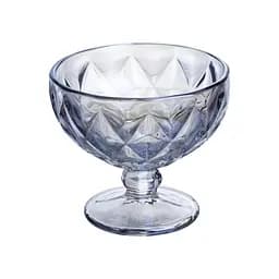 Набір креманок Diamond Blue 6 штук по 300 мл HP-19-277 прозорий для десертів йогуртів з ограненням Yiwu HP-19-277 - мініатюра 2