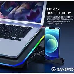 Охолоджувальна підставка для ноутбука до 15,6 дюйма GamePro GPCP-660 6xfans - мініатюра 9