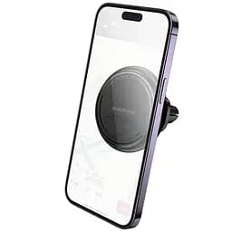 Автотримач Borofone BH135 Parker ring magnetic (air outlet) Black - мініатюра 2