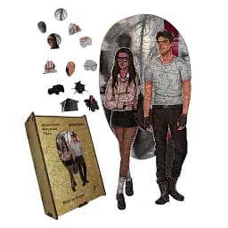 Дерев'яний фігурний пазл Вілл та Еморі, А1, Картонна коробка 500+ елементів