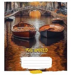 Зошит учнівський "Let the world surprise you" Школярик 060-3448L 60 аркушів Різнокольоровий