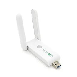 Бездротовий мережевий адаптер Wi-Fi-USB3.0 Merlion LV-UAC15,RTL8812BU, з 2-ма антенами 10см,802.11bgn, 1200MB,2.4 GHz,Blister