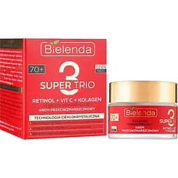 Крем проти зморшок Bielenda Super Trio Retinol + Vit C + Kolagen 70+ глибоко відновлюючий 50 мл - мініатюра 2