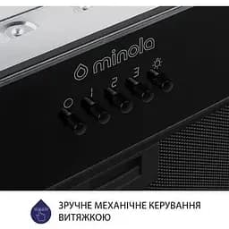 Витяжка вбудована Minola HBI 52622 BL Glass 700 LED - мініатюра 4