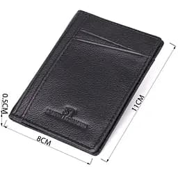 Чоловічий гаманець для карток з натуральної шкіри ST Leather 8х11х0.5 см acs0029622 - мініатюра 3