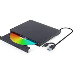 Оптический привод Gembird Black, DVD+/-RW, USB 3.1 / Type-C (DVD-USB-03)