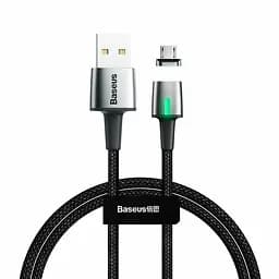 Кабель Baseus Zinc Magnetic Cable USB to MicroUSB USB 2.4A 1m CAMXC-A01 Black
