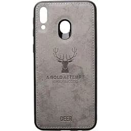 Чохол-накладка Toto Deer Shell With Leather Effect Case Samsung Galaxy M20 Grey