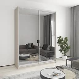 Шкаф-купе двухдверный MebelStar Комбо AL 2 Зеркала 180x45x240 см Кашемир (MBS-4167)