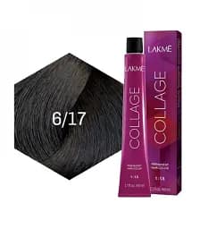 Перманентна фарба для волосся Lakme Collage Creme Hair Color відтінок 6/17 60 мл - мініатюра 2