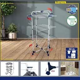 Сушарка для білизни підлогова Casa Si Flamingo 3 White (CS92140H04) - мініатюра 3