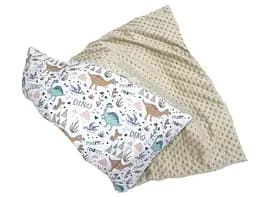 Плед з плюшем Moontime 100x80 см "Діно"