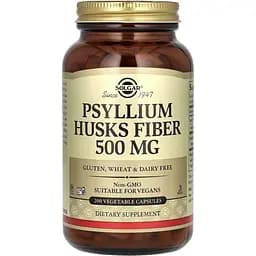 Подорожник Solgar Psyllium Husks Fiber 500 мг 200 капсул