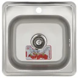 Кухонна мийка Zerix Z4848-06-160E satin ZM0557, Нержавіюча сталь
