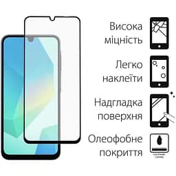 Чохол до мобільного телефона Dengos Samsung Galaxy A16 5G Carbon + glass (Blue) (DG-KM-122) - мініатюра 3