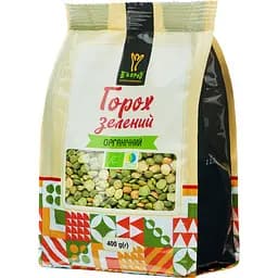 Горох зеленый колотый Екород органический 400 г