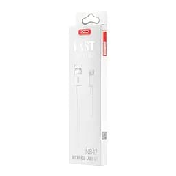 Кабель XO NB47 Micro-USB 1 м білий - мініатюра 2