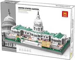 Конструктор архітектура  Wange  Капітолій Вашингтон США United States Capitol модель 3D для дітей та дорослих 1074 деталей - мініатюра 2