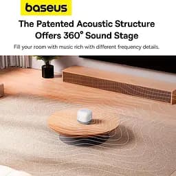 Портативна акустика Baseus AeQur V2 Wireless Speaker Moon біла - мініатюра 10