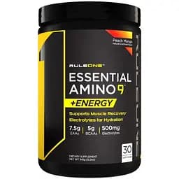 Амінокислота ЕАА з кофеїном Rule 1 Essential Amino 9 + Energy Персик - манго 345 г