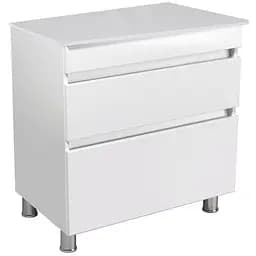 Тумба Мойдодир MoonShine 80 ST підлогова зі стільницею Білий