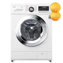 Пральна машина LG з фронтальним завантаженням F1096SDS3, 4кг, 1000, A++, Пар, глибина 36см, Дисплей, Інвертор, Білий (F1096SDS3) - мініатюра 2