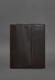 Шкіряна папка для документів "Сімейна" А4 темно-коричнева