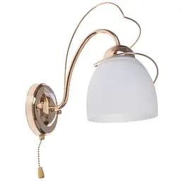 Бра Brille LK-184W/1 E27 FGD настінне накладне з вимикачем класичне